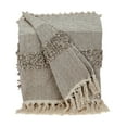 thumbnail image 1 of Parkland Collection Neil Eclectic Beige 52" x 67" WOVEN HANDLOOM Throw, 1 of 5