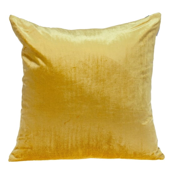 Parkland Collection Nerine 20x20" Reversible Fabric Throw Pillow in Gray/Yellow