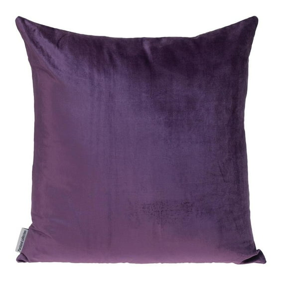 Parkland Collection Nerine 20x20" Reversible Fabric Throw Pillow in Purple/Taupe