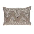 thumbnail image 1 of Parkland Collection Omni 14x20" Swirl Cotton Fabric Throw Pillow in Beige/White, 1 of 7