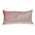 thumbnail image 1 of Parkland Collection Reta 12x24" Quilted Fabric Throw Pillow in Pink, 1 of 6