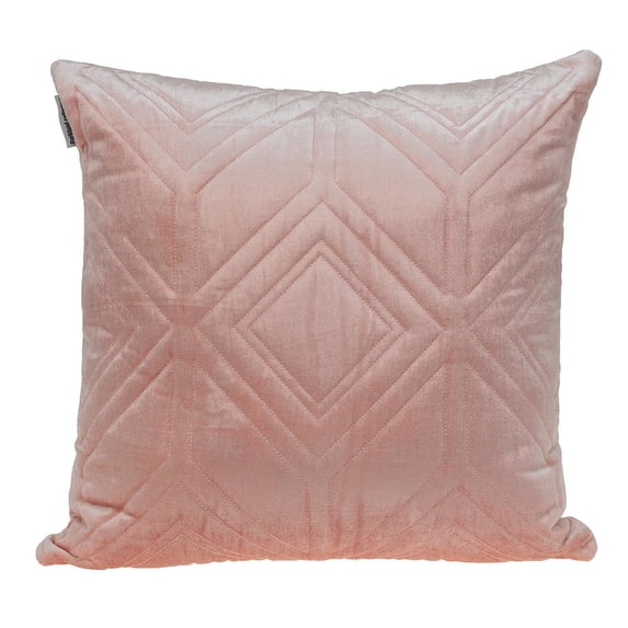 Parkland Collection Reta Transitional Quilted Pink Throw Pillow
