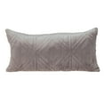 thumbnail image 1 of Parkland Collection Reta Transitional Quilted Taupe Throw Pillow, 1 of 7