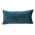 thumbnail image 1 of Parkland Collection Reta Transitional Quilted Teal/Green Throw Pillow, 1 of 5