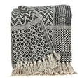 thumbnail image 1 of Parkland Collection THRI21246 52 x 67 in. Shelly Transitional Woven Handloom Throw - Beige, 1 of 4