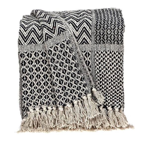Parkland Collection THRI21246 52 x 67 in. Shelly Transitional Woven Handloom Throw - Beige