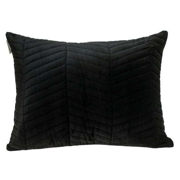 Parkland Collection Somin Transitional Black Lumbar Throw Pillow
