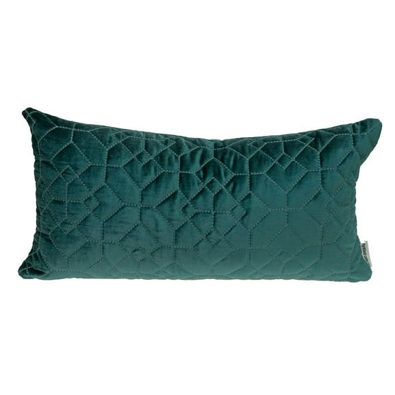 Parkland Collection Sora Transitional Quilted Teal Throw Pillow