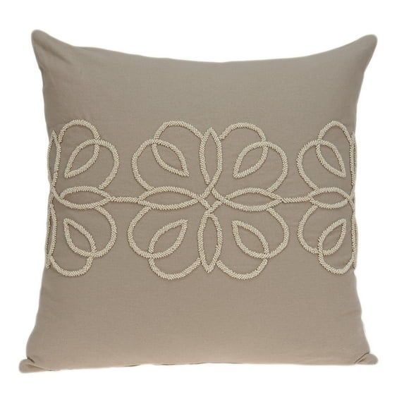 Parkland Collection Sutra Transitional Tan Pillow Cover