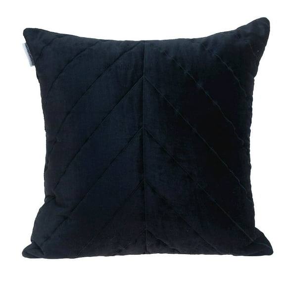 Parkland Collection Tobyn 20x20" Symmetry Quilted Fabric Throw Pillow in Black