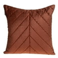 thumbnail image 1 of Parkland Collection Tobyn Transitional Quilted Burnt Orange Throw Pillow, 1 of 7