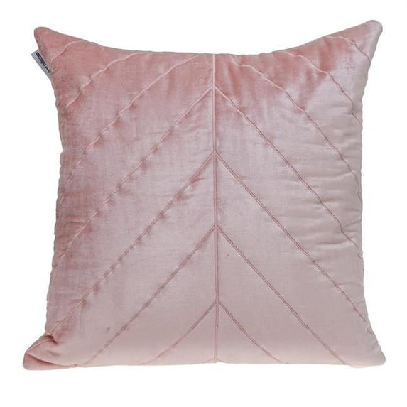 Parkland Collection Tobyn Transitional Quilted Pink Throw Pillow