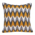 thumbnail image 1 of Parkland Collection Toki Gray and Orange Throw Pillow, 1 of 10
