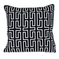thumbnail image 1 of Nassau Collection Geometric Handmade Cotton Throw Pillow - 20" - Black and White, 1 of 4