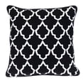 thumbnail image 1 of Nassau Collection Square Cotton Geometric Throw Pillow - 20" - Black and White, 1 of 4