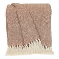 thumbnail image 1 of Parkland Collection Transitional Herringbone Rust Rectangle 50" x 60" Throw, 1 of 4