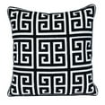 thumbnail image 1 of Parkland Collection Transitional Interlocking Black 20" x 20" Pillow, 1 of 7
