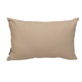 thumbnail image 1 of Parkland Collection Transitional Solid Beige Rectangle 18" x 12" Pillow, 1 of 5