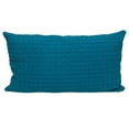 thumbnail image 1 of Parkland Collection Transitional Solid Blue Rectangle 14" X 26" Pillow, 1 of 4