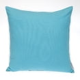 thumbnail image 1 of Parkland Collection Transitional Solid Blue Square 16" x 16" Pillow, 1 of 2