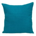 thumbnail image 1 of Nassau Collection Solid Knitted Cotton Throw Pillow - 20" - Blue, 1 of 4