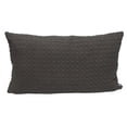 thumbnail image 1 of Parkland Collection Transitional Solid Gray Rectangle 14" x 26" Pillow, 1 of 6