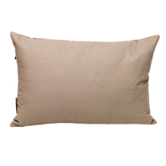Parkland Collection Transitional Solid Grey Rectangle 18" x 12" Pillow