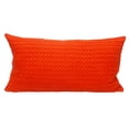 thumbnail image 1 of Parkland Collection Transitional Solid Orange 14" x 26" Pillow, 1 of 5