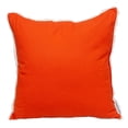 thumbnail image 1 of Parkland Collection Transitional Solid Orange Square 20" x 20" Pillow, 1 of 8