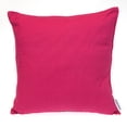 thumbnail image 1 of Parkland Collection Transitional Solid Pink Square 20" x 20" Pillow, 1 of 8