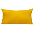 thumbnail image 1 of Parkland Collection Transitional Solid Yellow 14" x 26" Pillow, 1 of 2