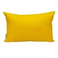 thumbnail image 1 of Parkland Collection Transitional Solid Yellow 18" x 12" Pillow, 1 of 2