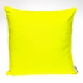 thumbnail image 1 of Parkland Collection Transitional Solid Yellow Square 16" x 16" Pillow, 1 of 9
