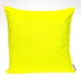thumbnail image 1 of Parkland Collection Transitional Solid Yellow Square 20" x 20" Pillow, 1 of 8