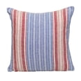 thumbnail image 1 of Parkland Collection Transitional Striped Blue Square 16" x 16" Pillow, 1 of 5