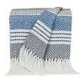 thumbnail image 1 of Parkland Collection Transitional Stripes Charcoal Rectangle 50" X 60" Throw, 1 of 4