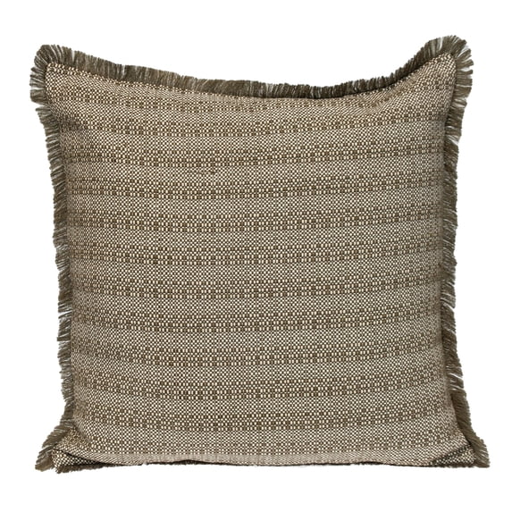 Parkland Collection Transitional Stripes Green Square 24" x 24" Pillow