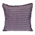 thumbnail image 1 of Parkland Collection Transitional Stripes Purple Square 24" x 24" Pillow, 1 of 7