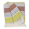 thumbnail image 1 of Parkland Collection Transitional Stripes Rust Rectangle 50" x 60" Throw, 1 of 2