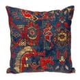 thumbnail image 1 of Parkland Collection Transitional Tapestry Blue Square 18" x 18" Pillow, 1 of 6