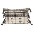 thumbnail image 1 of Parkland Collection Selina Beige Tribal Decorative Lumbar Throw Pillow, 14 x 20 Cotton Accent Pillow, 1 of 7