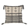 thumbnail image 1 of Parkland Collection Selina Beige Tribal Decorative Throw Pillow, 18 x 18 Cotton Accent Pillow, 1 of 7