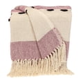 thumbnail image 1 of Parkland Collection Inca Purple Variegated Cotton Throw Blanket, 50 x 60 Decorative Couch Throw, 1 of 4