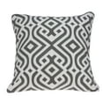 thumbnail image 1 of Parkland Collection Vega Traditional Grey and White Pillow Cover, 1 of 10