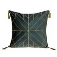 thumbnail image 1 of Parkland Collection Zella Transitional Charcoal Throw Pillow, 1 of 6