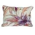 thumbnail image 1 of Parkland Collection Zinnia Purple Floral Decorative Lumbar Throw Pillow, 14 x 20 Cotton Accent Pillow, 1 of 2