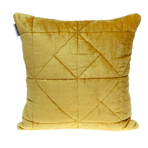 Parkland Collection Zoe Transitional Quilted Yellow Throw Pillow