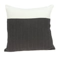 thumbnail image 1 of Parkland Collection Zoha Gray Solid Decorative Throw Pillow, 20 x 20 Cotton Square Pillow, 1 of 7