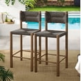 thumbnail image 1 of Parkland Counter Stools Set of 2 in Walnut, 1 of 10