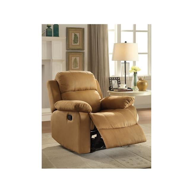 Parklon Brown Microfiber Recliner with Pillow Top Arms
